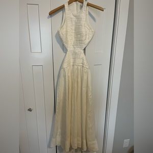 Aje Introspect Cut Out Midi Dress